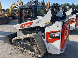 2023 BOBCAT T64 RUBBER TRACKED SKID STEER powered by diesel engine, equipped with rollcage,