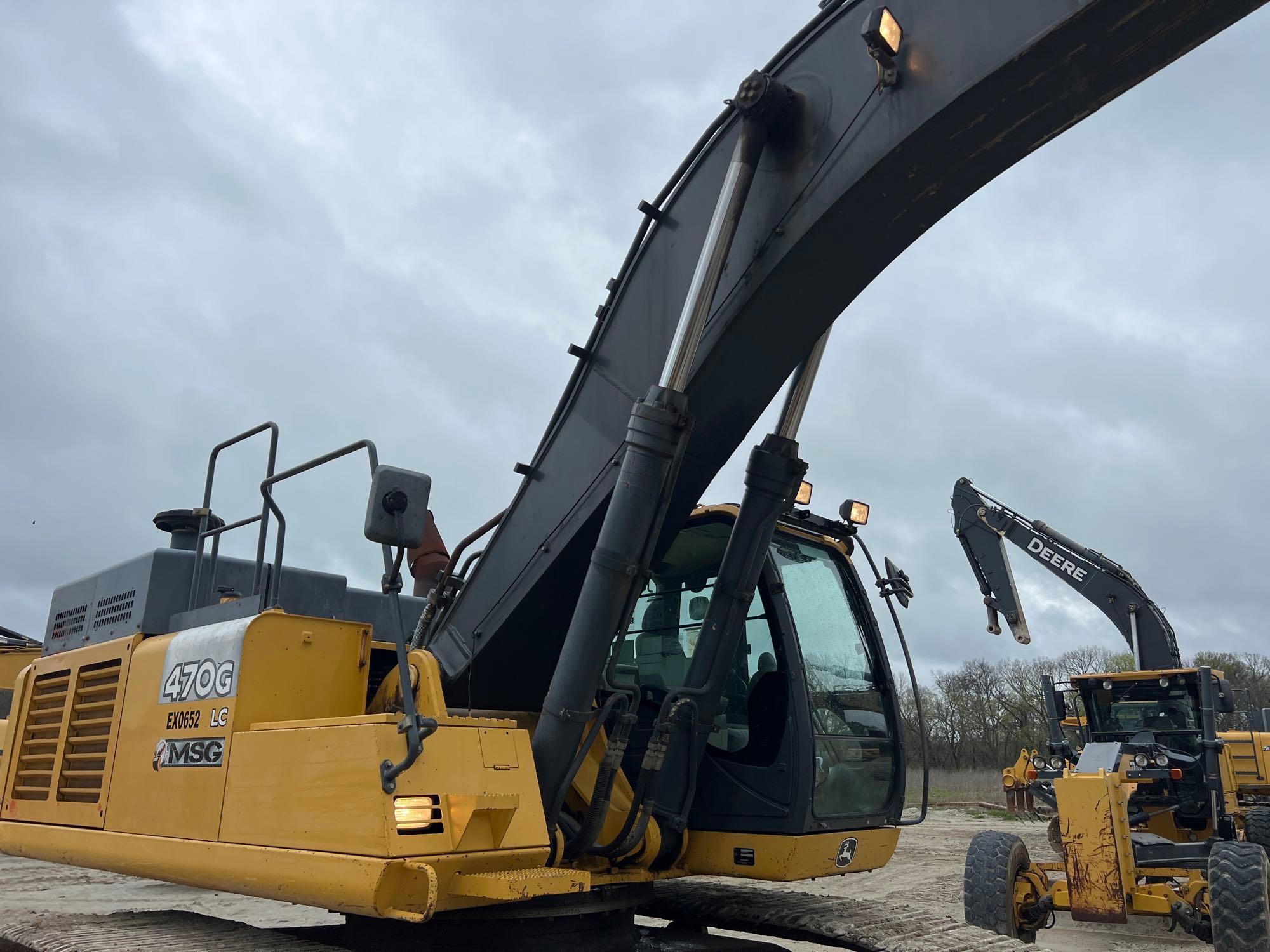 2014 JOHN DEERE 470GLC HYDRAULIC EXCAVATOR SN:1FF470GXVCE470652 powered by Isuzu AL-6UZ1X diesel