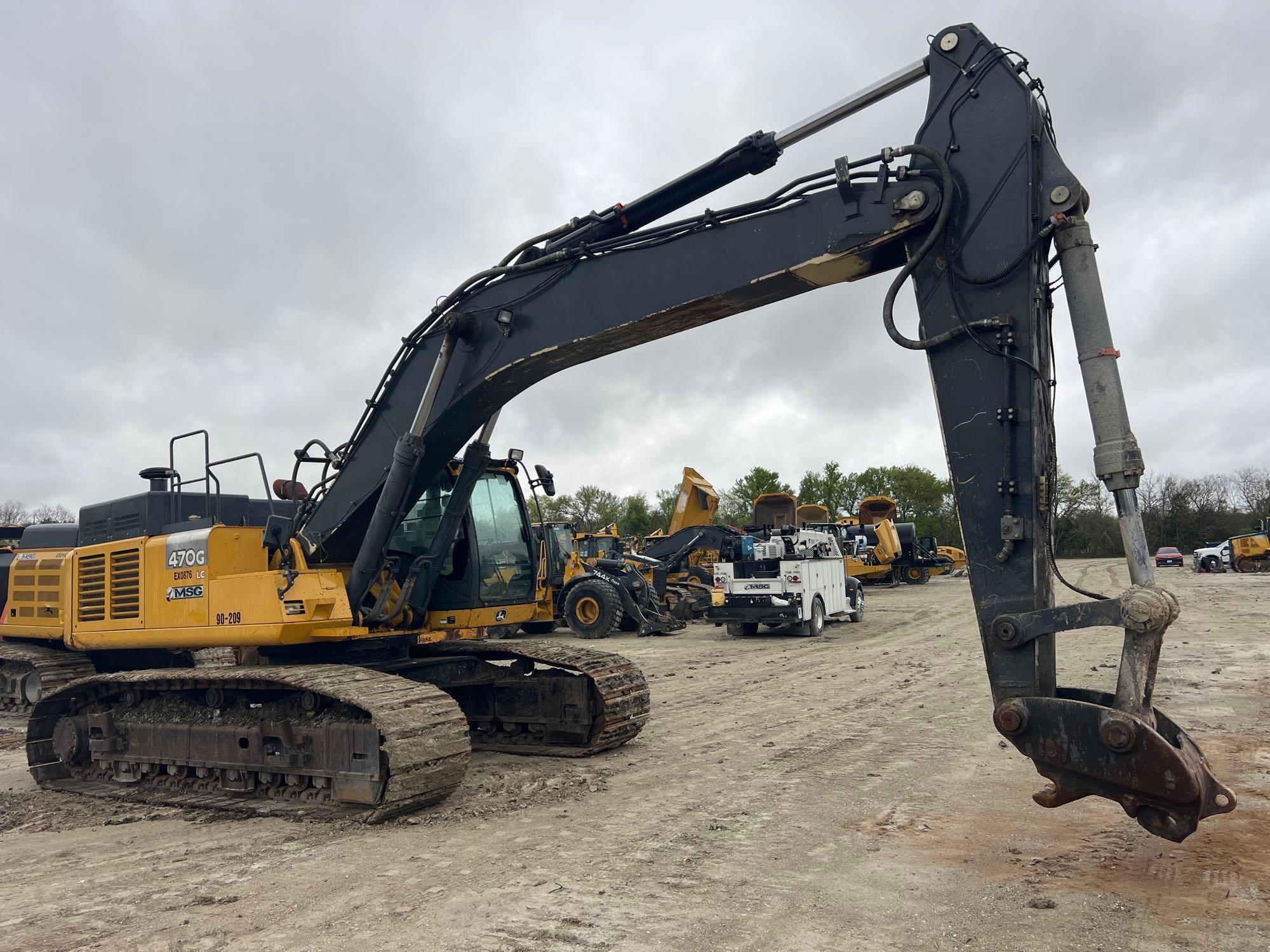 2014 JOHN DEERE 470GLC HYDRAULIC EXCAVATOR SN:1FF470GXJEE470876 powered by Isuzu AL-6UZ1X diesel