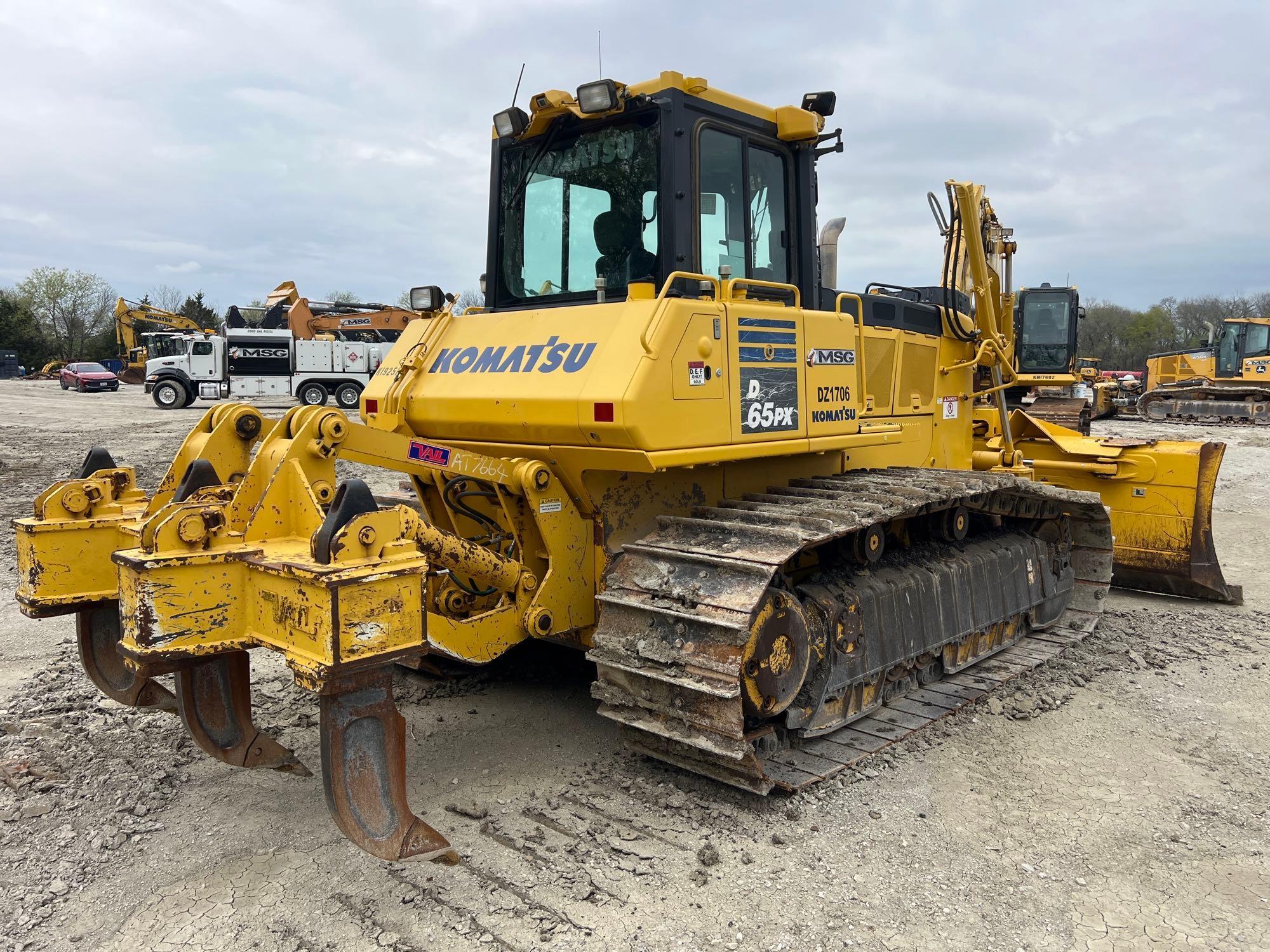 2019 KOMATSU D65PX-18 CRAWLER TRACTOR SN:91706 powered by Komatsu SAA6D114E-6 diesel engine, 220hp,