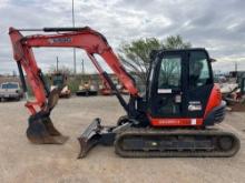 2016 KUBOTA KX080-4R3A HYDRAULIC EXCAVATOR SN:36601 powered by Kubota diesel engine, equipped with