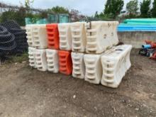 QTY OF TRAFFIX WATER WALL BARRICADES SUPPORT EQUIPMENT