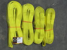 (Qty - 4) **NEW** 15' Nylon Rigging Slings-