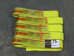 (Qty - 5) **NEW** 4' Nylon Rigging Slings-