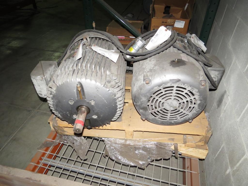 (Qty - 2) Baldor 7-1/2 HP Electric Motors-