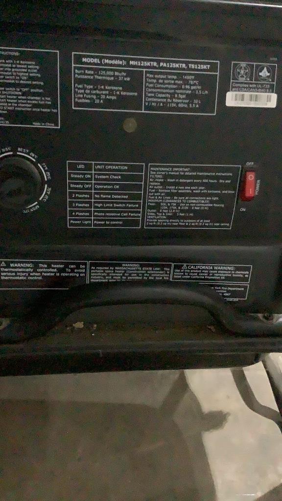 Mr.Heater Kerosene Heater 115 Volts