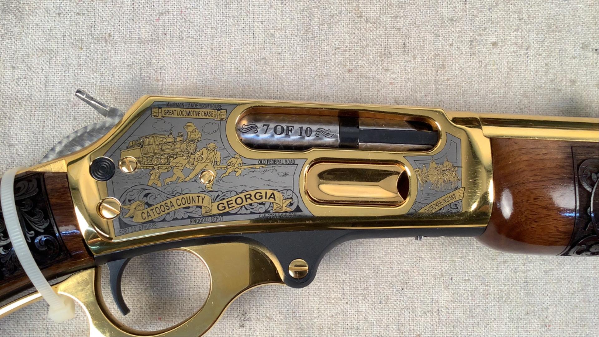 Marlin 1895 24kGold Plated Rifle 45-70 Gov't