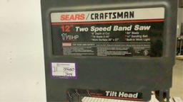 Craftsman 12" 2 Speed Band Saw 113.248320