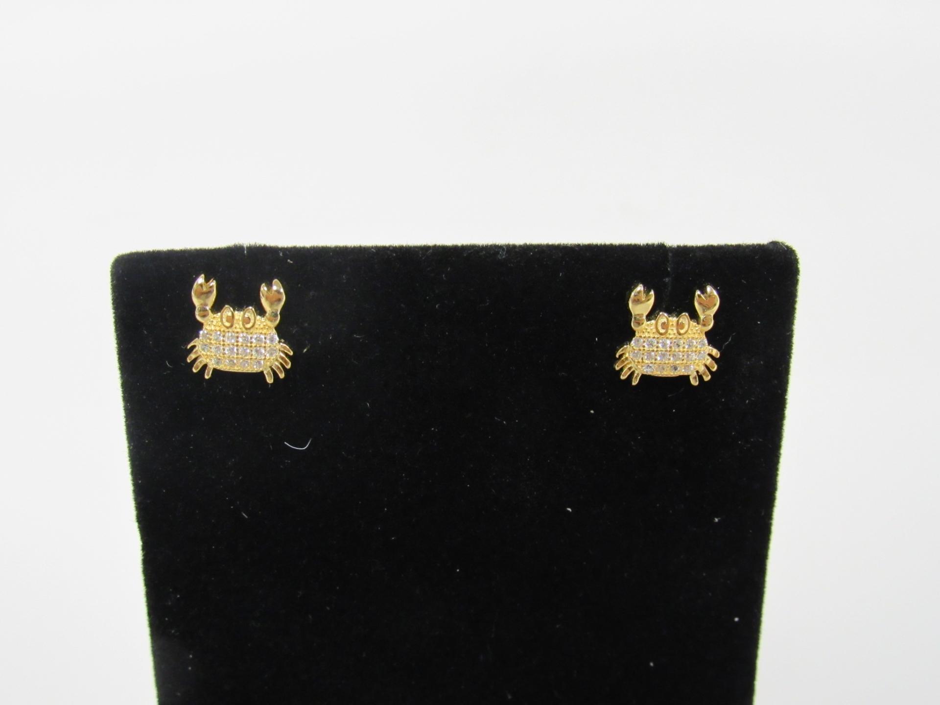 Crab / Cancer Zodiac Earrings