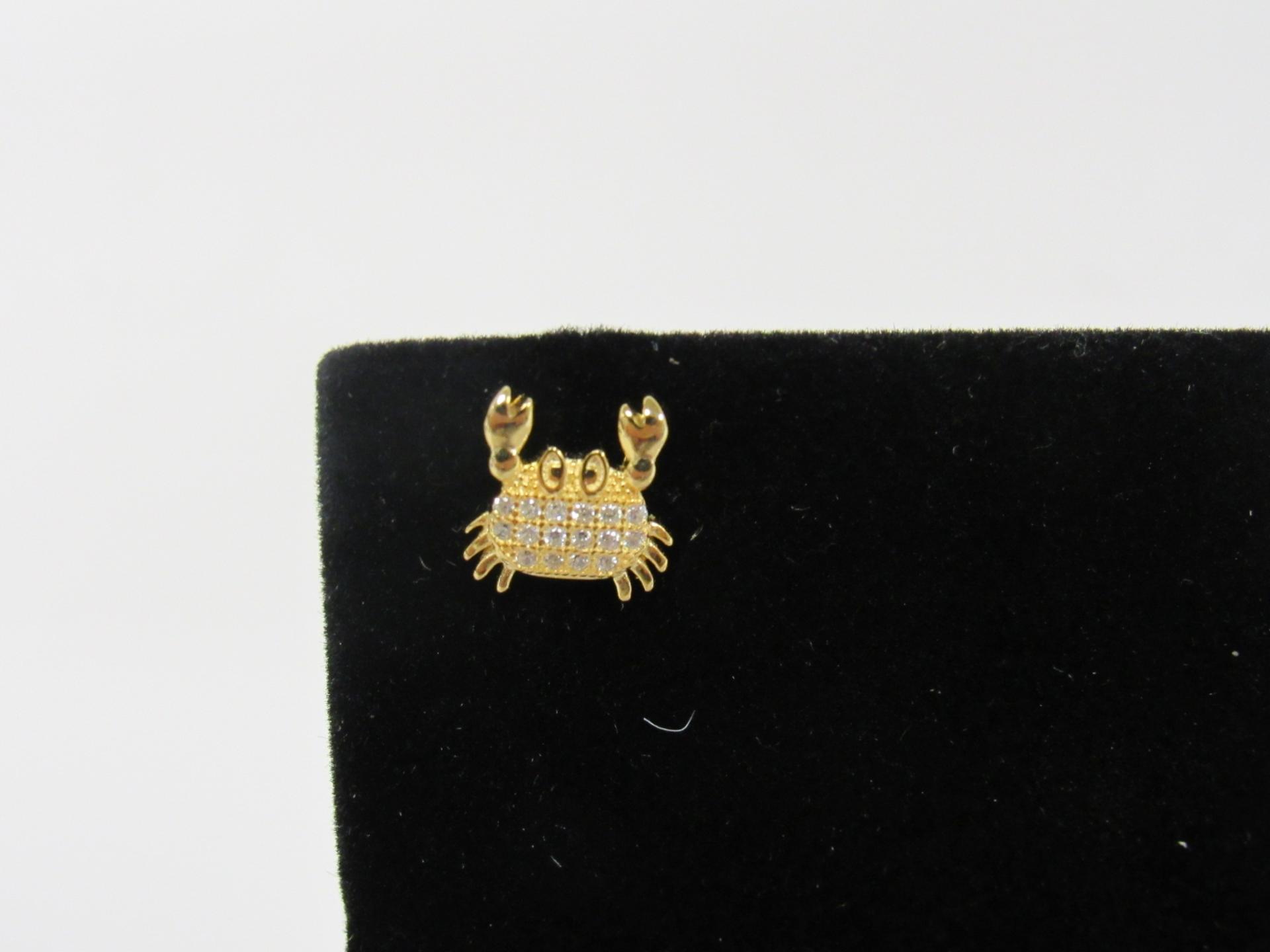 Crab / Cancer Zodiac Earrings