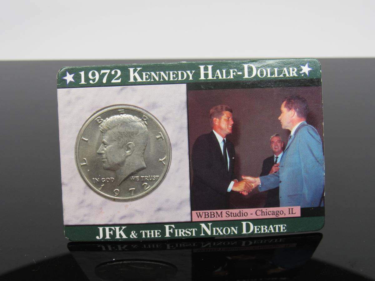 1972 Kennedy Half Dollar JKF & Nixon Debate
