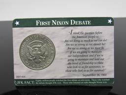 1972 Kennedy Half Dollar JKF & Nixon Debate