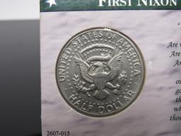 1972 Kennedy Half Dollar JKF & Nixon Debate