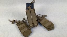 (3) Eagle Industries M4 Mag Pouch Tan