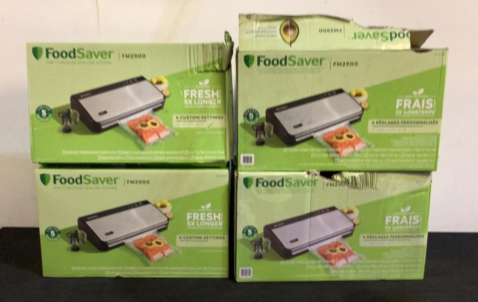 (4) FoodSaver Vacuum Sealing Systems FM2900