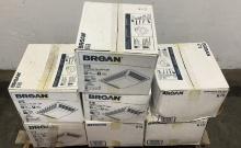 (7) Broan Ventilation Fans with Lights