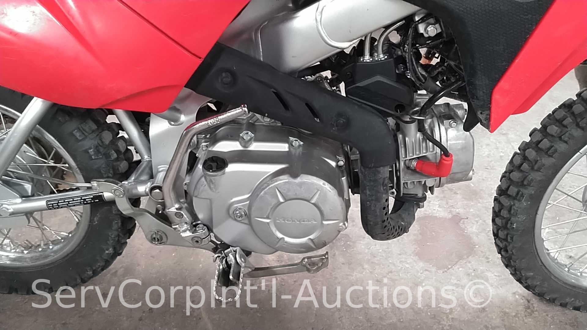 2022 Honda CRF110 Mini Dirt Bike, VIN # LALJE0240N3402390