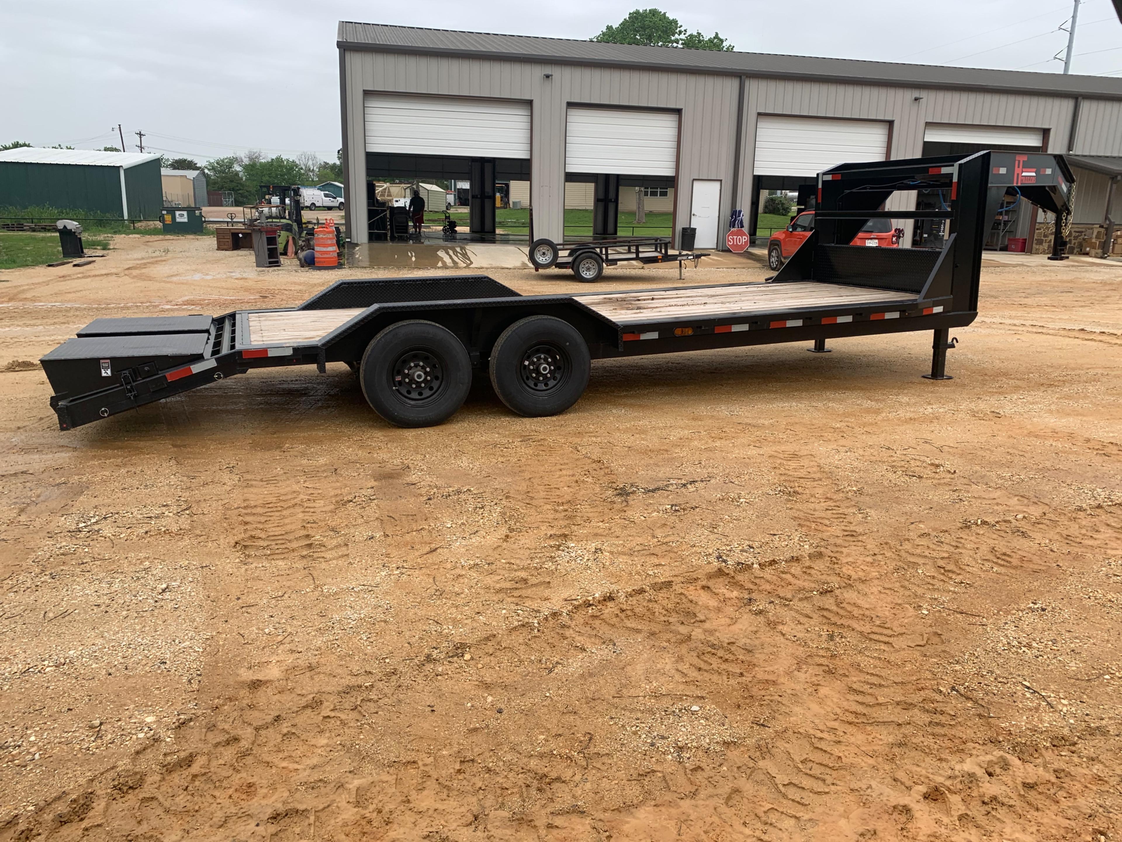 New HT 20' x 8' Equipment Hauler W/4' Dovetail & HD Mega Ramps