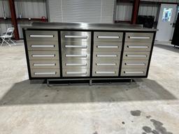 7'4" Stainless Steel Tool Chest & Workbench