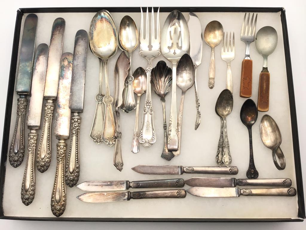 Group of Various Silver Plate Flatware