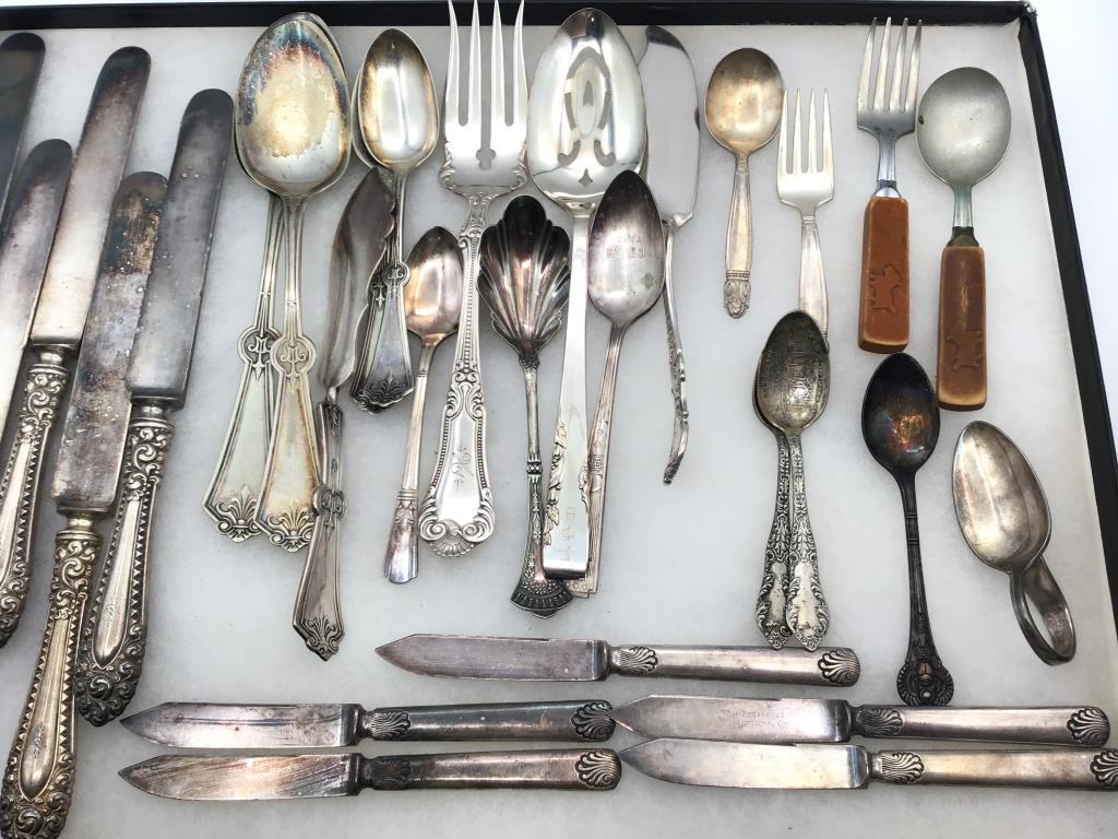 Group of Various Silver Plate Flatware