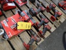 LOT: Milwaukee M18 Fuel 1" SDS Plus Rotary Hammer Bare Tool, (4) Milwaukee M18 Fuel 2-Tool