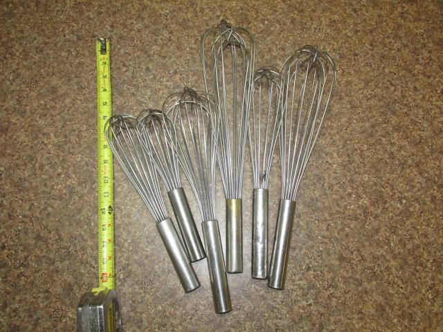 Stainless Whip/Whisk Lot - 6 Piece