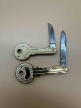 SET OF 2 HIDDEN KNIFE KEYS