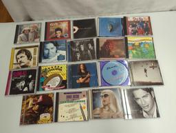 CD'S INCLUDING SIMON AND GARFUNKEL, DAN FOGELBERG,SUM41, GWEN STEFANI,BETTE MIDLER, BEACHBOYS, &