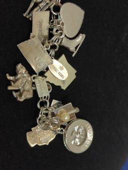 STERLING CHARM BRACELET