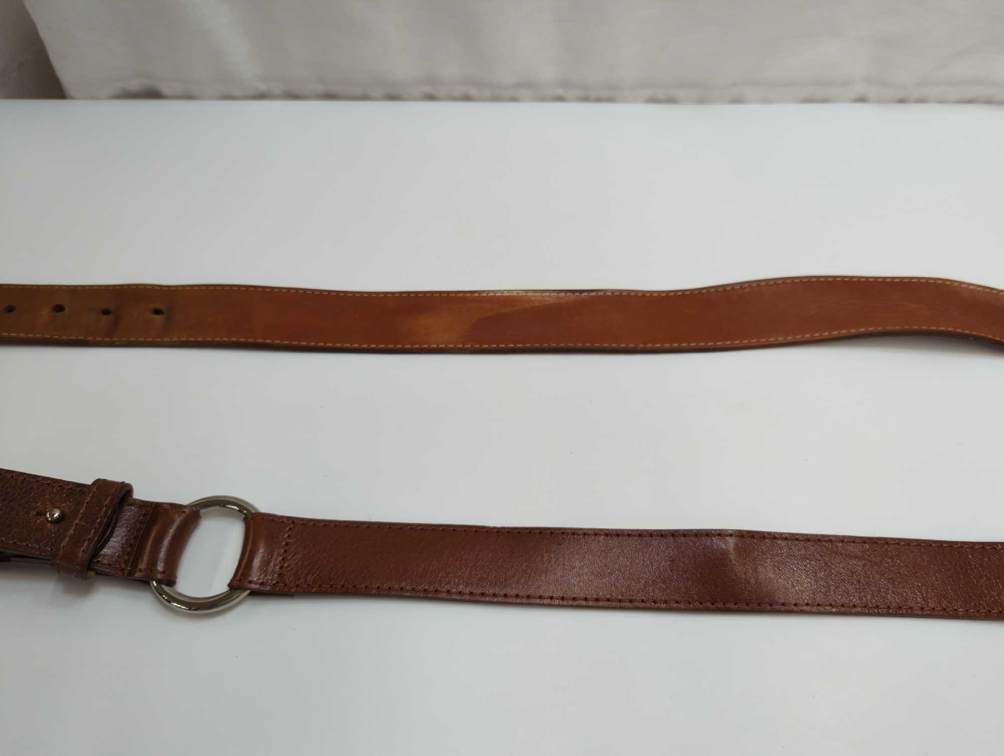 BELT SHAK LEATHER BELT LG 18702 , COLE HAAN SIZE M B02974