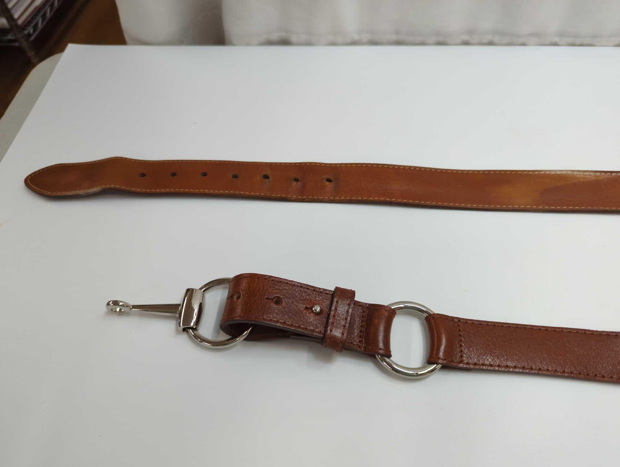 BELT SHAK LEATHER BELT LG 18702 , COLE HAAN SIZE M B02974