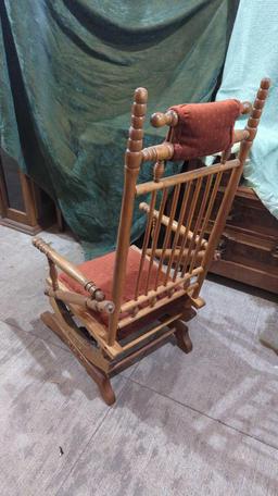 VINTAGE STICK & BALL STYLE ROCKING CHAIR