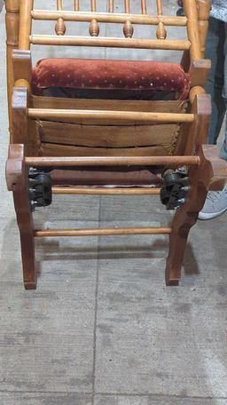 VINTAGE STICK & BALL STYLE ROCKING CHAIR