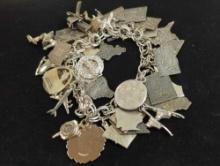 STERLING CHARM BRACELET