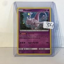 Modern 2017 Pokemon TCG Basic Mewtwo HP120 Holo No.150 Genetic Pokemon Card Sm77