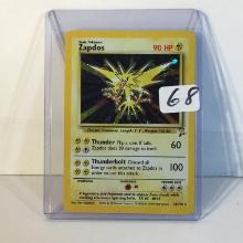 Modern 2000 Pokemon TCG Basic Zapdos Electric Pokemon Hp90 Holo 20/130 Trading Game Card