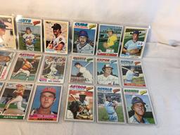 Lot of 18 Pcs Collector Vintage  MLB Baseball  Sport Trading Assorted Cards & Players - See Photos