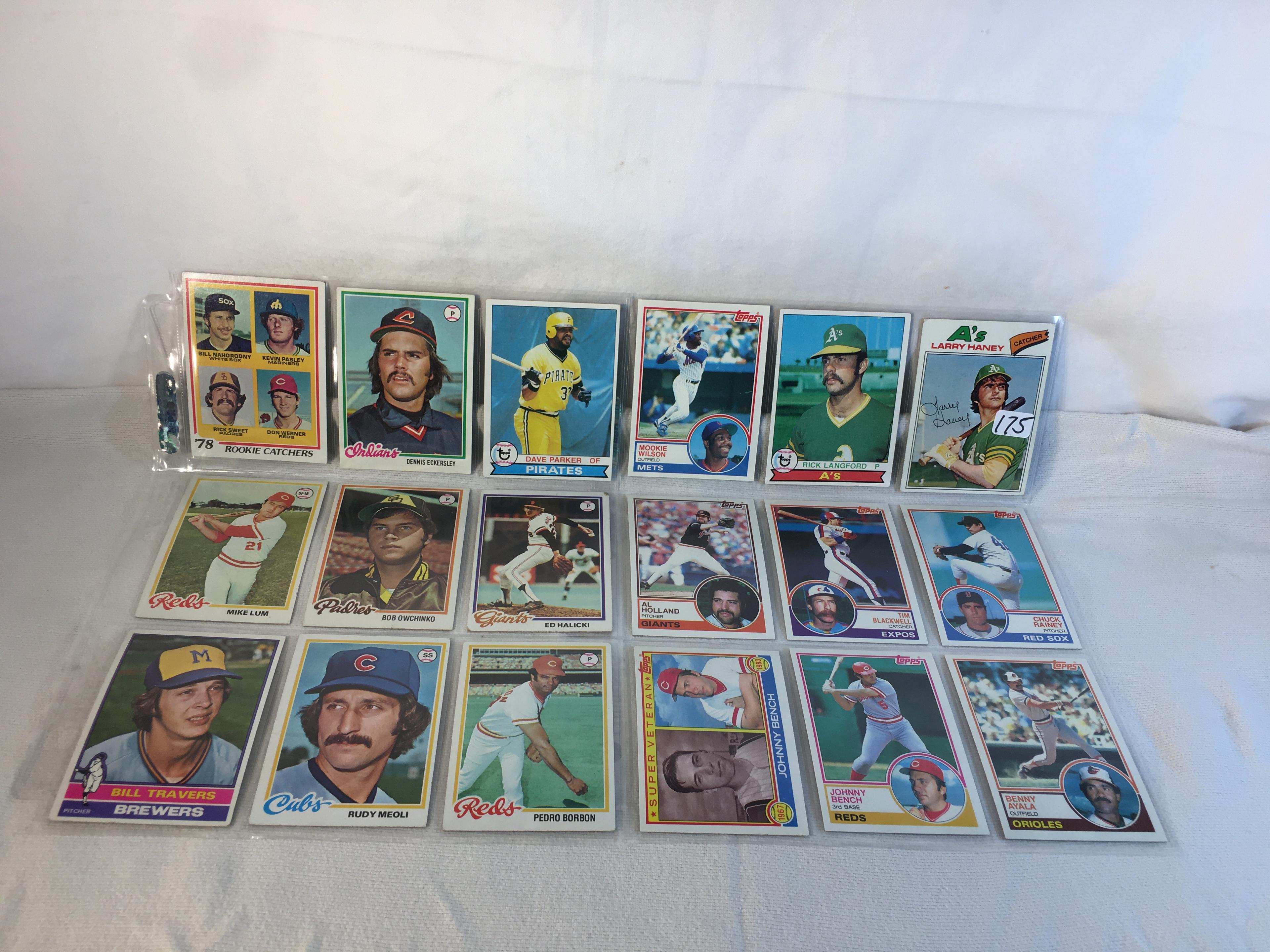 Lot of 18 Pcs Collector Vintage  MLB Baseball  Sport Trading Assorted Cards & Players - See Photos