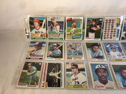 Lot of 18 Pcs Collector Vintage  MLB Baseball  Sport Trading Assorted Cards & Players - See Photos