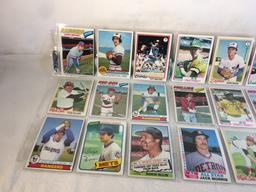 Lot of 18 Pcs Collector Vintage  MLB Baseball  Sport Trading Assorted Cards & Players - See Photos