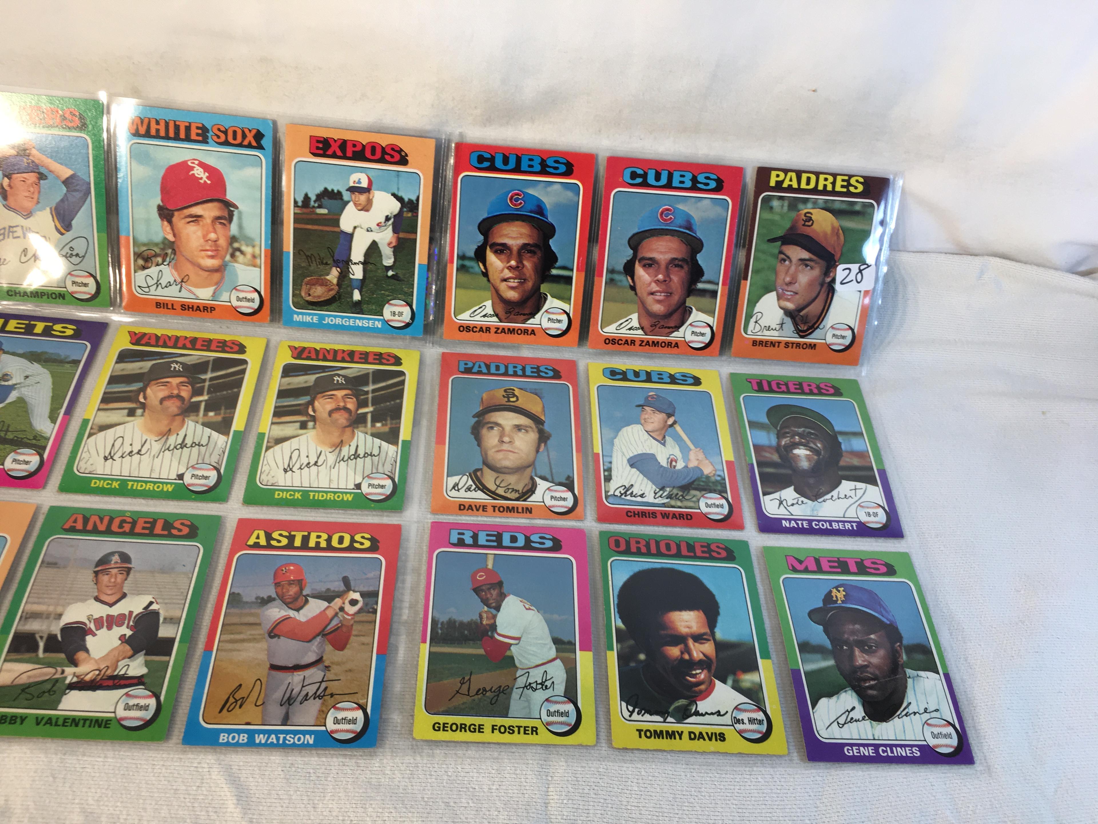 Lot of 18 Pcs Collector Vintage  MLB Baseball  Sport Trading Assorted Cards & Players - See Photos