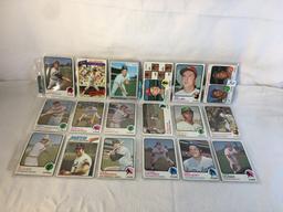 Lot of 18 Pcs Collector Vintage  MLB Baseball  Sport Trading Assorted Cards & Players - See Photos