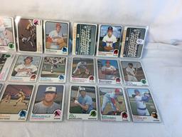 Lot of 18 Pcs Collector Vintage  MLB Baseball  Sport Trading Assorted Cards & Players - See Photos