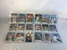 Lot of 18 Pcs Collector Vintage  MLB Baseball  Sport Trading Assorted Cards & Players - See Photos