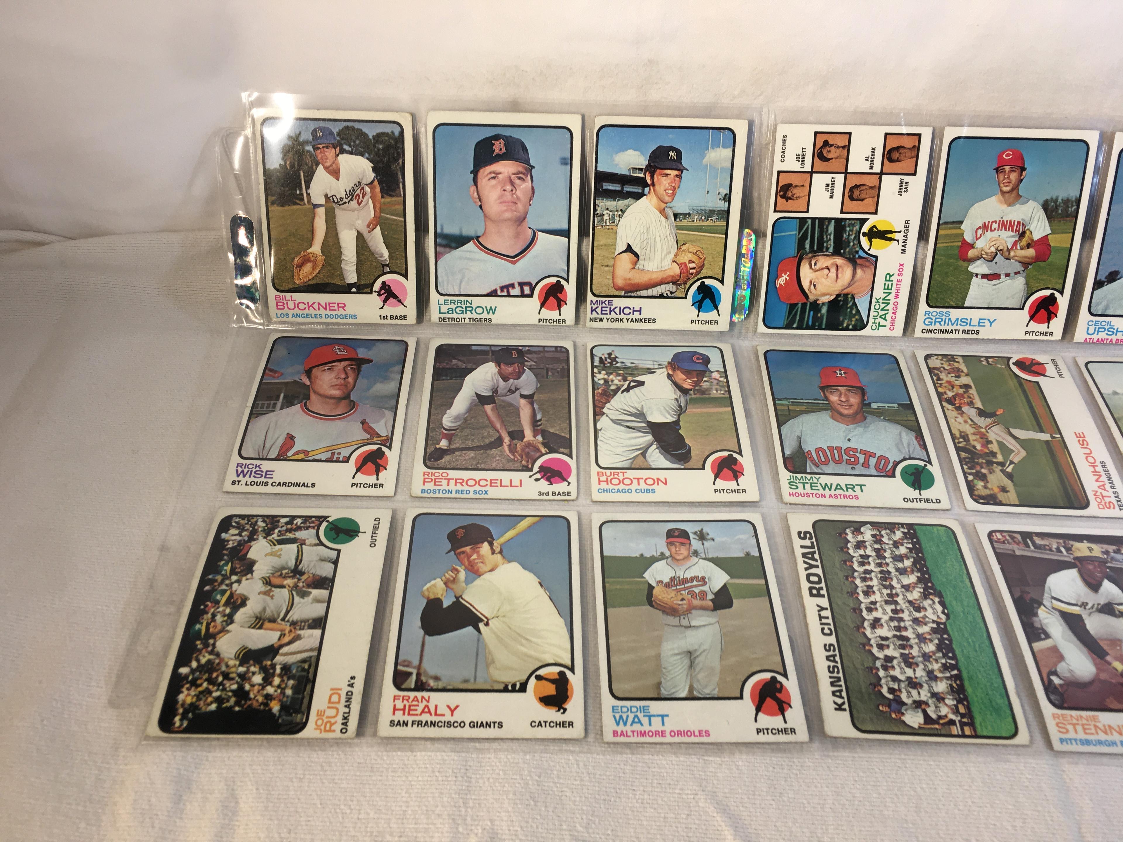 Lot of 18 Pcs Collector Vintage  MLB Baseball  Sport Trading Assorted Cards & Players - See Photos