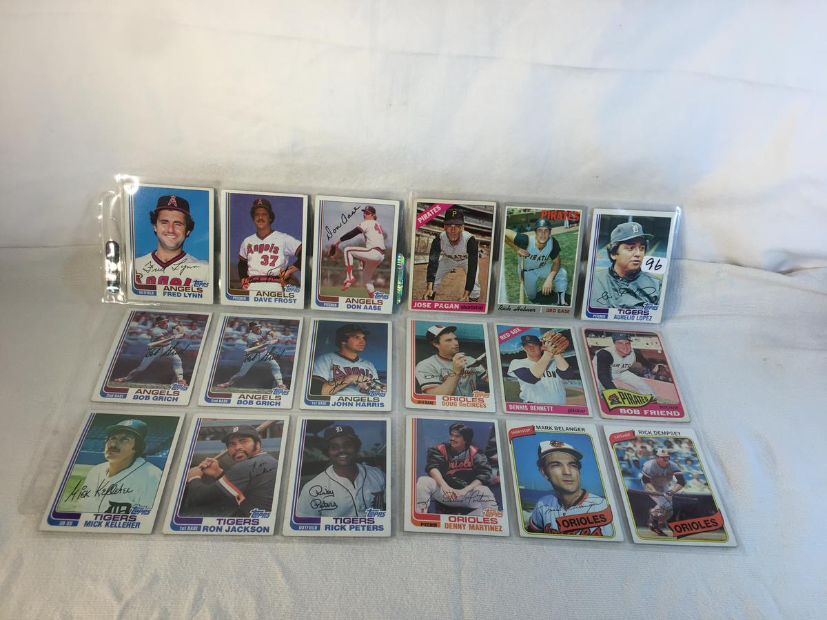 Lot of 18 Pcs Collector Vintage  MLB Baseball  Sport Trading Assorted Cards & Players - See Photos