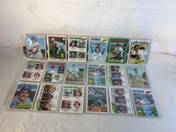 Lot of 18 Pcs Collector Vintage  MLB Baseball  Sport Trading Assorted Cards & Players - See Photos