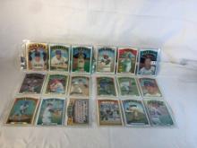 Lot of 18 Pcs Collector Vintage  MLB Baseball  Sport Trading Assorted Cards & Players - See Photos