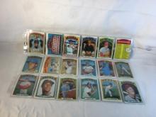 Lot of 18 Pcs Collector Vintage  MLB Baseball  Sport Trading Assorted Cards & Players - See Photos